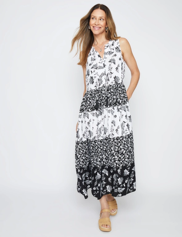 Millers Tiered Print Maxi Dress, hi-res image number null