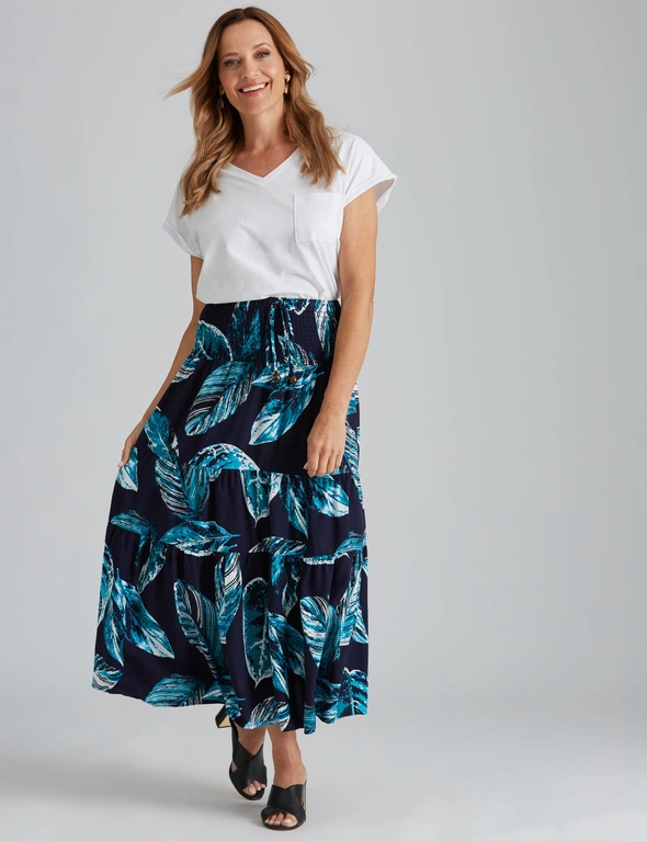 Millers Tiered Maxi Rayon Skirt | Millers
