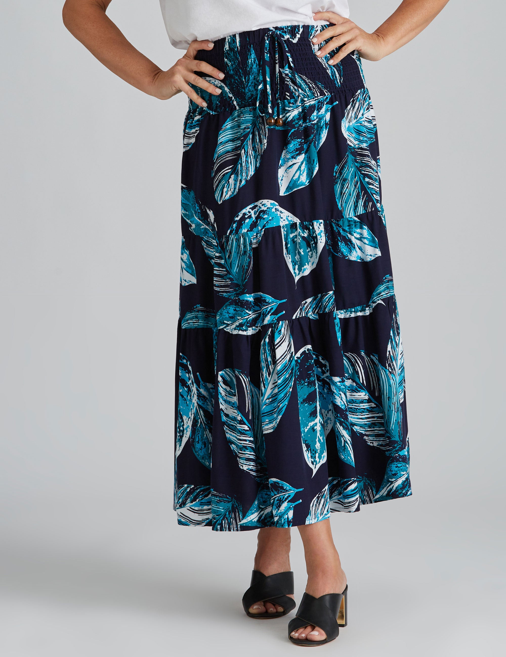 Millers Tiered Maxi Rayon Skirt | Millers