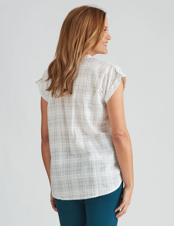 Millers Windowpane Check Blouse, hi-res image number null