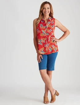 Millers Printed Sleeveless Rayon Blouse
