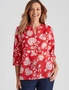 Millers Cotton Dobby Printed Blouse, hi-res