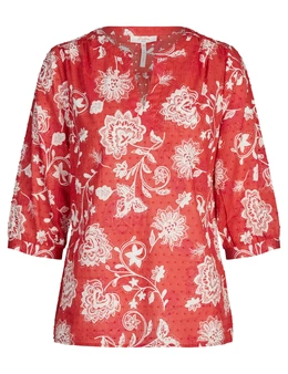 Millers Cotton Dobby Printed Blouse