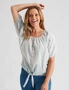 Millers Casual Stripe Blouse, hi-res