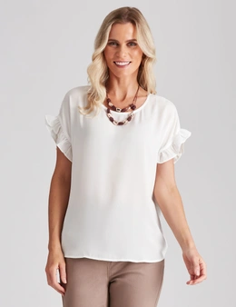 Millers Extended Frill Sleeve Georgette Blouse