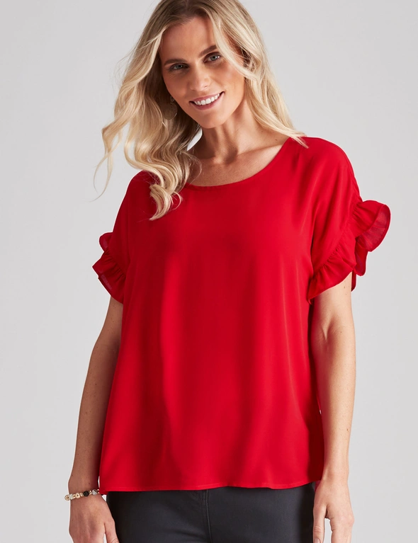 Millers Extended Frill Sleeve Georgette Blouse, hi-res image number null