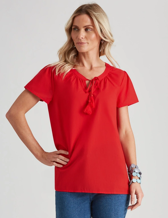 Millers Short Sleeve Frill Detail Top, hi-res image number null