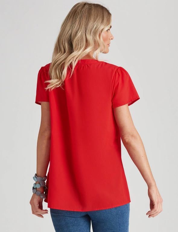 Millers Short Sleeve Frill Detail Top, hi-res image number null