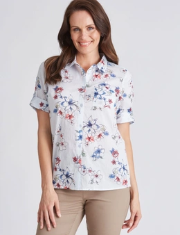 Millers Short Sleeve Cotton Voile Shirt