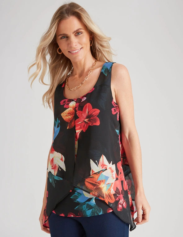 Millers Sleeveless Smart Layered Print Cami, hi-res image number null
