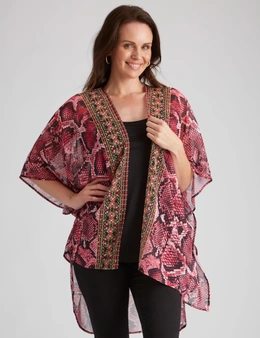 Millers Elbow Sleeve Wow Print Two In One Top