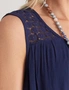 Millers Sleeveless Lace Insert Crinkle Tank, hi-res