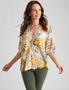 Millers Elbow Sleeve Half Button Placket Blouse, hi-res