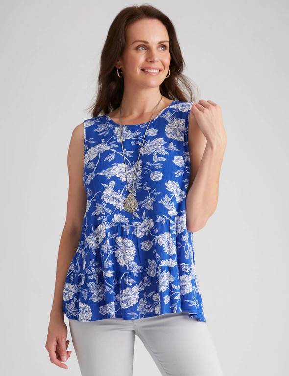 Millers Sleeveless Tirered Crinkle Cami, hi-res image number null
