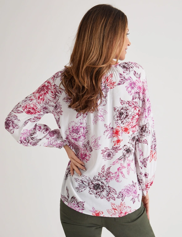 Milelrs Long Sleeve Floral Blouse | Crossroads