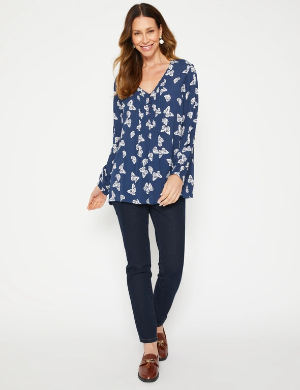 Millers Long Sleeve Pintuck Front Blouse, hi-res image number null