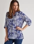Millers Long Roll Sleeve Pop Over Blouse, hi-res