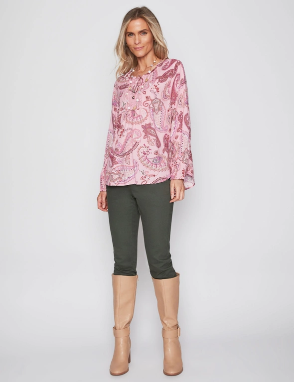 Millers Long Sleeve Lace Trim Blouse, hi-res image number null