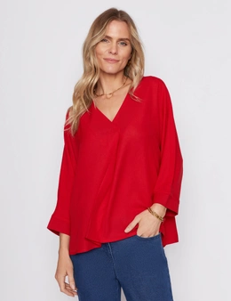 Millers 3/4 Sleeve One Button Blouse