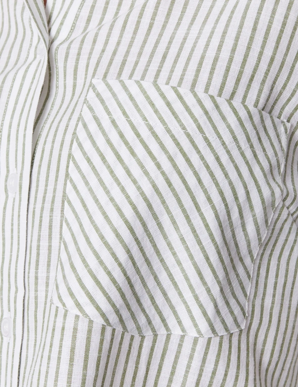 Millers Long Roll Sleeve Stripe Cotton Shirt, hi-res image number null