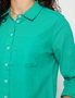 3/4 Roll Sleeve Linen Blend Shirt, hi-res