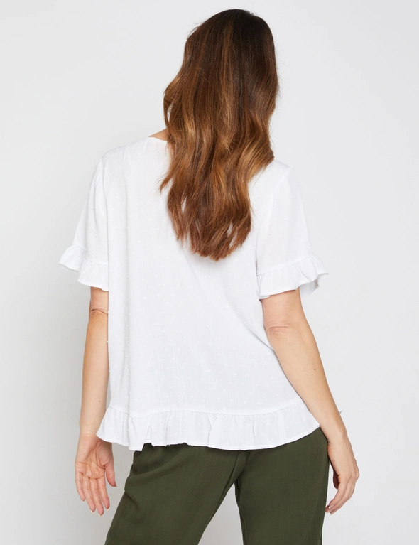 Millers Short Sleeve Dobby Top, hi-res image number null