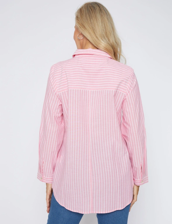 Millers Long Sleeve Cut About Stripe Shirt, hi-res image number null