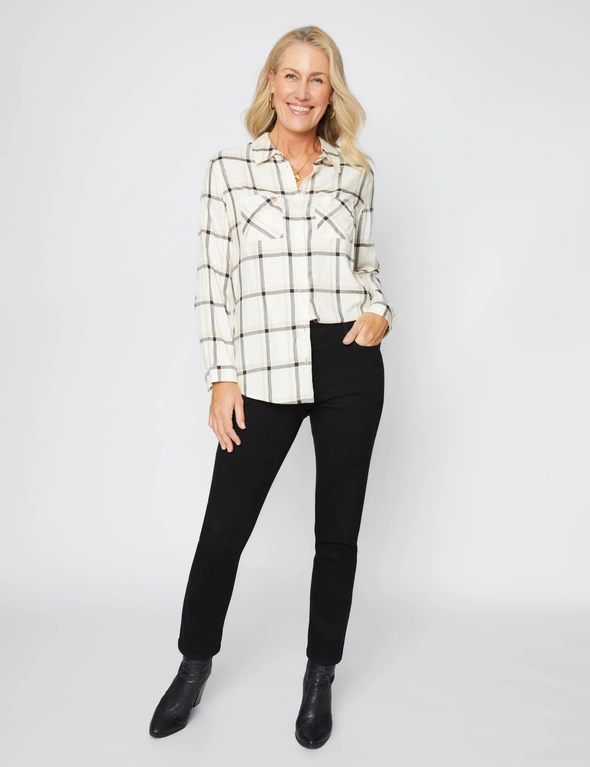 Millers Long Roll Sleeve Check Shirt, hi-res image number null