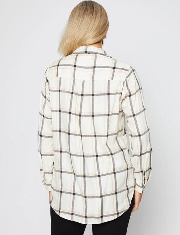 Millers Long Roll Sleeve Check Shirt, hi-res image number null