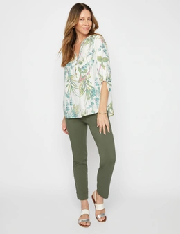 Millers 3/4 Sleeve Button Through Blouse