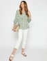 Millers 3/4 Sleeve Button Through Blouse, hi-res