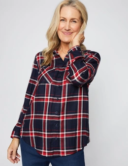Millers Long Roll Sleeve Check Shirt