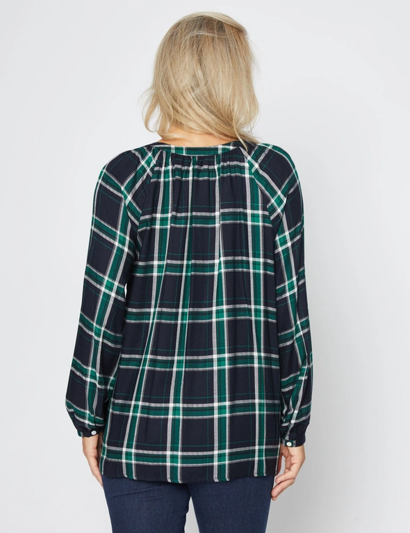 Millers Long Sleeve Check Button Blouse, hi-res image number null