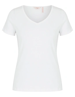 Millers Short Sleeve Ribbed V-Neck T-Shirt