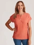 Millers ended Sleeve Notch Neck Tured Top, hi-res