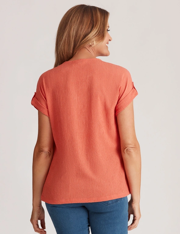 Millers ended Sleeve Notch Neck Tured Top, hi-res image number null