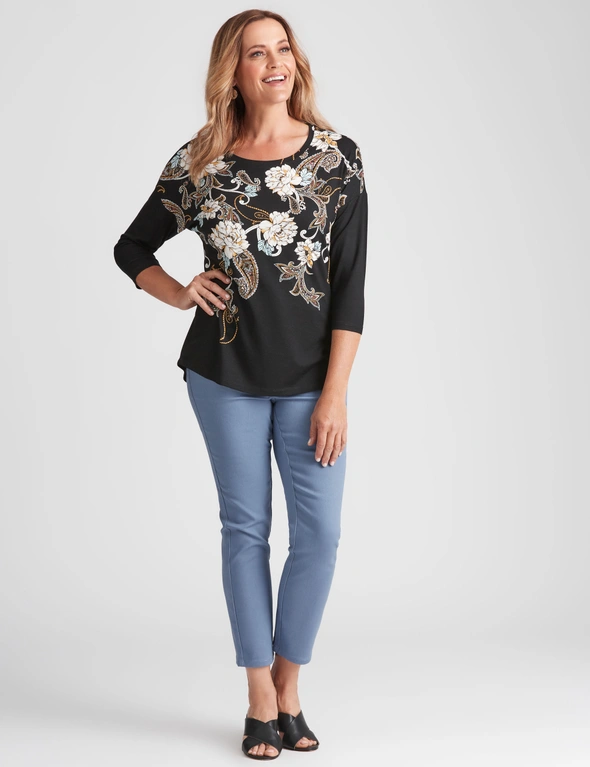 Millers Placement Printed Top, hi-res image number null