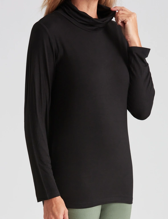 Millers Long Sleeve Jersey Roll Neck Top, hi-res image number null
