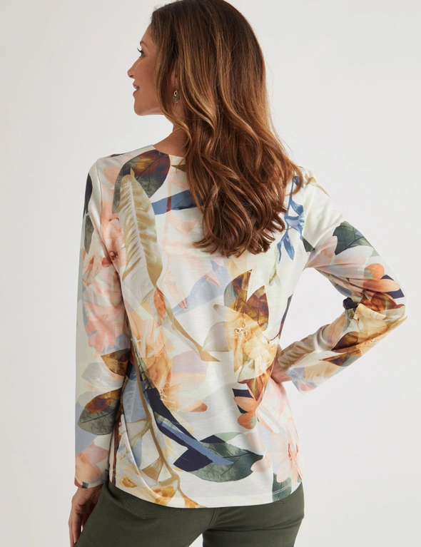 Millers Long Sleeve Sublimation Printed Top | Rivers Australia