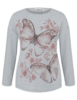 Millers Long Sleeve Graphic Print Top