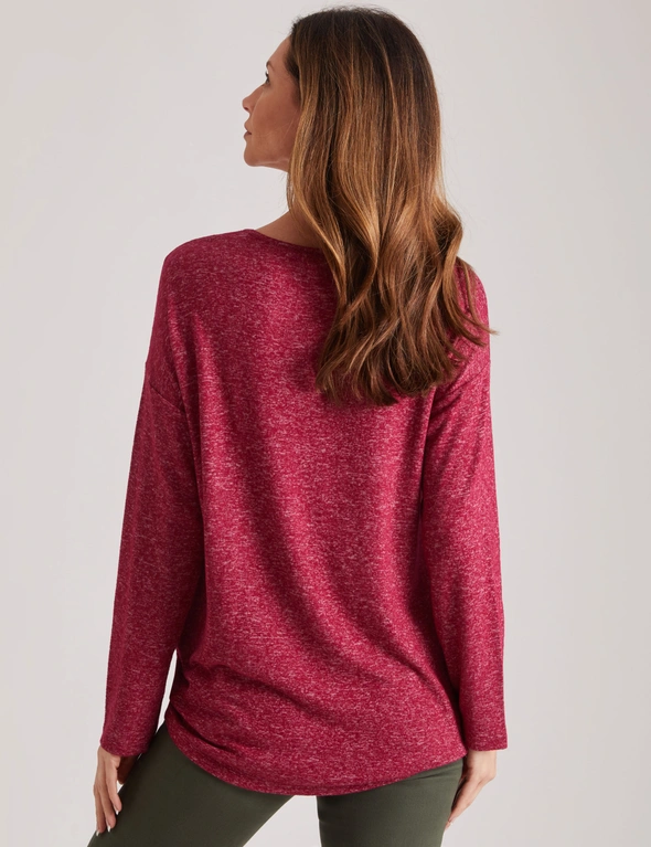 Millers Long Sleeve Placement Print Top, hi-res image number null