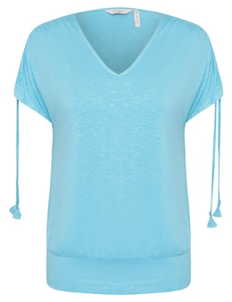 Millers Extended Sleeve Top with Gathered Shoulder