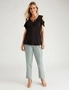 Millers Short Sleeve Cold Shoulder Top with Frill Sleeve, hi-res