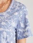 Millers Short Sleeve Top with Crochet Neck Insert, hi-res