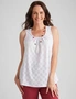 Millers Sleeveless Knit Broidery Tank Top, hi-res