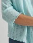 Millers 3/4 Sleeve Slub Knit Cover Up Top, hi-res