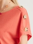 Millers Textured Top with Button Shoulder Detail, hi-res