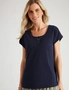 Millers Extended Sleeve Top with Ring Trim, hi-res
