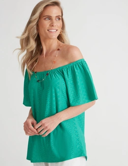 Millers Knit Broidery Off Shoulder Top