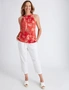 Millers Sleeveless Printed Top with Shirred Hem, hi-res